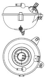 Expansion Tank, coolant MAHLE CRT21000S