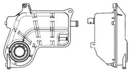 Expansion Tank, coolant MAHLE CRT25000S