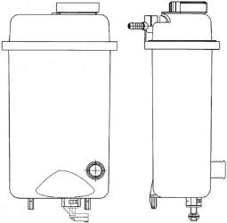 Expansion Tank, coolant MAHLE CRT52000S