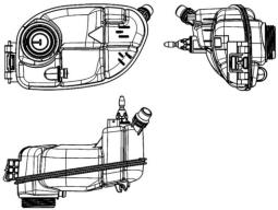 Expansion Tank, coolant MAHLE CRT65000S