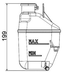 Expansion Tank, coolant MAHLE CRT88001S