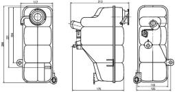 Expansion Tank, coolant MAHLE CRT123000S