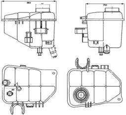 Expansion Tank, coolant MAHLE CRT126000S