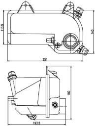 Expansion Tank, coolant MAHLE CRT204000S