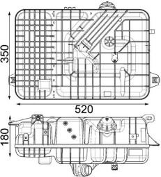 Expansion Tank, coolant MAHLE CRT236000P