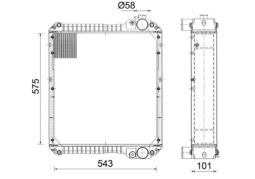 Radiator, engine cooling MAHLE CR2396000S