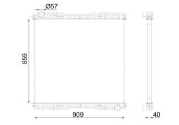 Radiator, engine cooling MAHLE CR2151000S