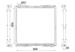 Radiator, engine cooling MAHLE CR2151001S