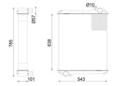 Radiator, engine cooling MAHLE CR2559000S