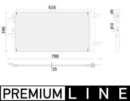 Condenser, air conditioning MAHLE AC895000P