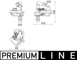 Solenoid Valve, air conditioning MAHLE AVS8000P