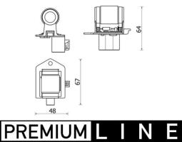 Resistor, interior blower MAHLE ABR156000P