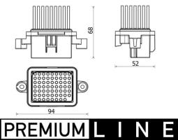 Regulator, interior blower MAHLE ABR157000P