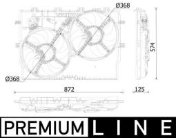 Fan, engine cooling MAHLE CFF552000P