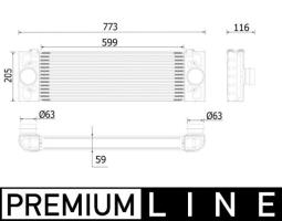 Charge Air Cooler MAHLE CI543000P