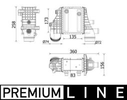 Charge Air Cooler MAHLE CI553000P