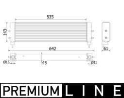 Oil Cooler, engine oil MAHLE CLC94000P