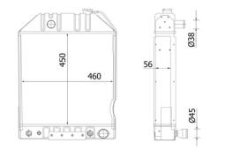 Radiator, engine cooling MAHLE CR2283000S