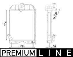 Radiator, engine cooling MAHLE CR2296000P