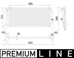 Radiator, engine cooling MAHLE CR2311000P