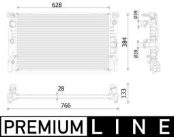 Radiator, engine cooling MAHLE CR2325000P