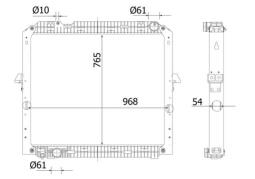 Radiator, engine cooling MAHLE CR2326000S