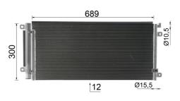 Condenser, air conditioning MAHLE AC104000P