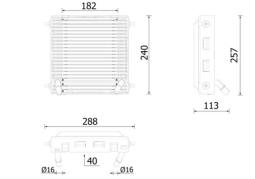 Oil Cooler, engine oil MAHLE CLC289000P