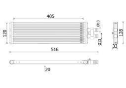 Oil Cooler, automatic transmission MAHLE CLC295000P