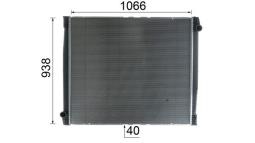 Radiator, engine cooling Mahle CR1152000P