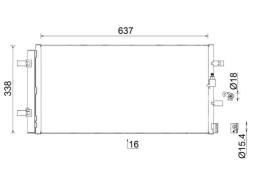 Condenser, air conditioning MAHLE AC961000S