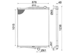 Radiator, engine cooling MAHLE CR2095000S