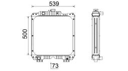 Radiator, engine cooling MAHLE CR2289000P