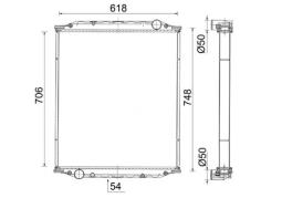 Radiator, engine cooling MAHLE CR2584001S