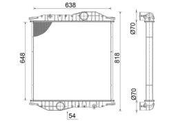 Radiator, engine cooling MAHLE CR2586000S