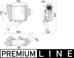 Charge Air Cooler MAHLE CI641000P