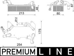 Oil Cooler, automatic transmission MAHLE CLC287000P