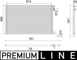 Radiator, engine cooling MAHLE CR2445000P