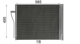 Condenser, air conditioning MAHLE AC568000P