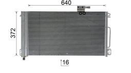 Condenser, air conditioning MAHLE AC448000P