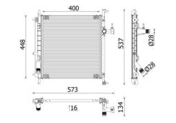 Radiator, engine cooling MAHLE CR2071000P