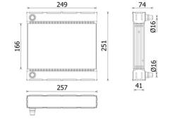 Evaporator, air conditioning MAHLE AE32000P