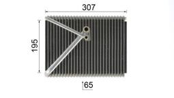 Evaporator, air conditioning MAHLE AE87000P