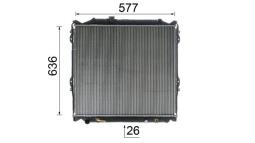 Radiator, engine cooling MAHLE CR1528000S