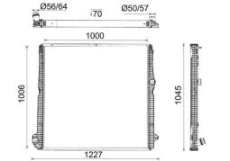 Radiator, engine cooling MAHLE CR2453000P