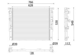 Radiator, engine cooling MAHLE CR2630000P