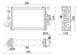 Radiator, engine cooling MAHLE CR2634000P