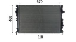 Radiator, engine cooling MAHLE CR954000P