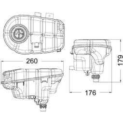 Radiator, engine cooling MAHLE CR1394000P