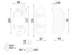 Regulator, interior blower MAHLE ABR118000S